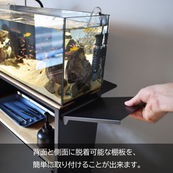 小型水槽にぴったり合う水槽台 / Teto テト / GEX ジェックス 水槽 60×20×25cm / 水槽 水槽台 7枚目の画像