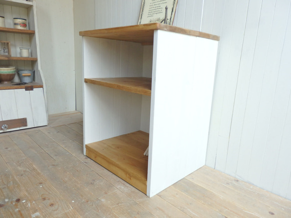 サイズデザインオーダー可マガジンラックカウンターテーブルシャビー