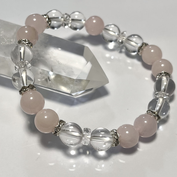4月·10月誕生石·愛を育む石】ローズクォーツ × 水晶 パワー