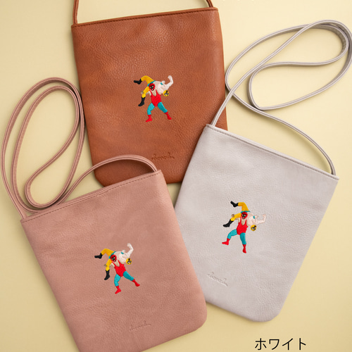 アルゼンチンバックブリーカー」刺繍 ミニバッグ ボディバッグ