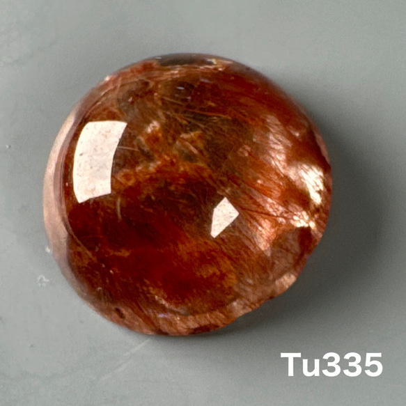 レッドルチル ガーデンクォーツ 15ミリ ルース Tu335 天然石 pinky