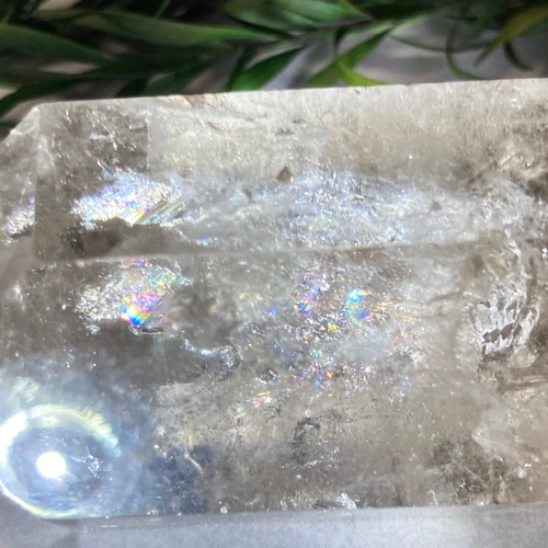 心の安定✨　レインボー　ピンク　スモーキークォーツ ダブルポイント　ポリッシュ 心の安定✨ レインボー ピンク スモーキークォーツ ダブル