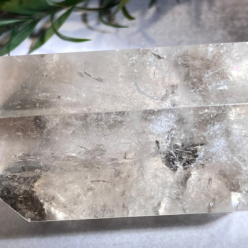 心の安定✨　レインボー　ピンク　スモーキークォーツ ダブルポイント　ポリッシュ 心の安定✨ レインボー ピンク スモーキークォーツ ダブル
