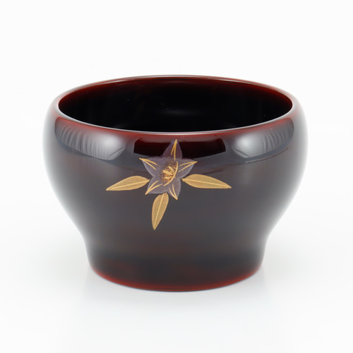 伝統工芸 輪島塗 ぐい呑み「桔梗蒔絵」 【15-9】 マグカップ 伝統工芸