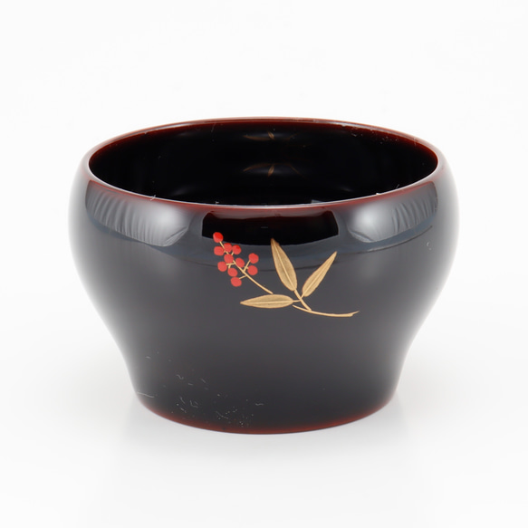 伝統工芸 輪島塗 ぐい呑み「南天蒔絵」 【15-10】 マグカップ 伝統工芸