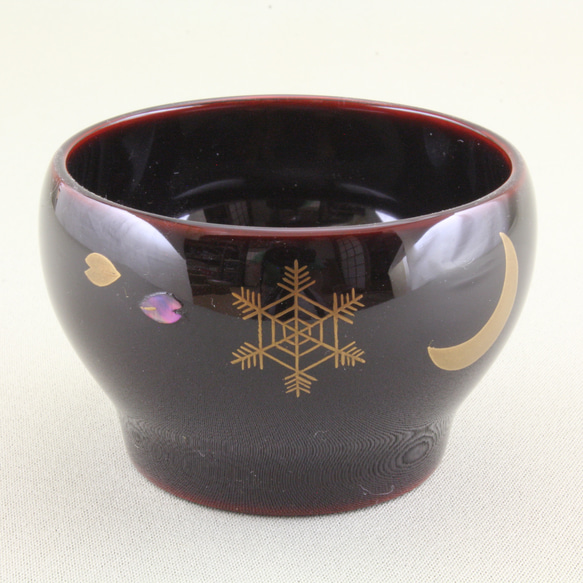 輪島塗 雪月花 盃 螺鈿 （312 輪島塗 茶杓／雪月花蒔絵 | 輪島塗