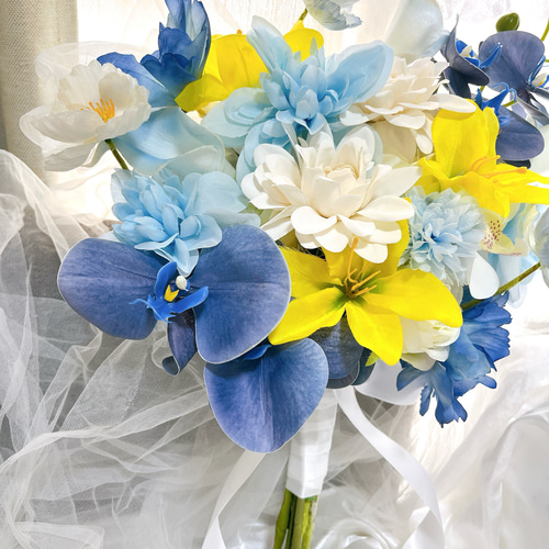 アーティフィシャルフラワーブーケクラッチブーケ 結婚式 前撮り