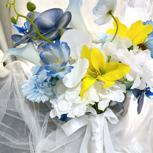 アーティフィシャルフラワーブーケクラッチブーケ 結婚式 前撮り