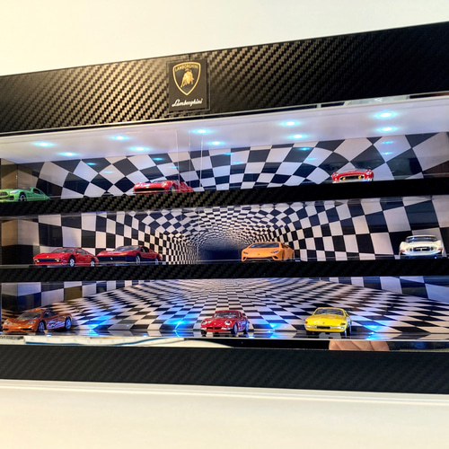 セール品！1/64展示30台可・SPチェック柄・USB電源ディスプレーBOX