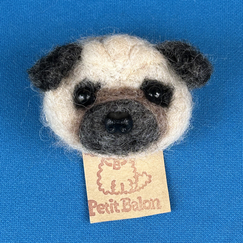 ふわもこブローチ 色々なわんこたち 羊毛フェルト petit balon 通販