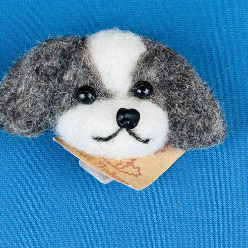 ふわもこブローチ 色々なわんこたち 羊毛フェルト petit balon 通販