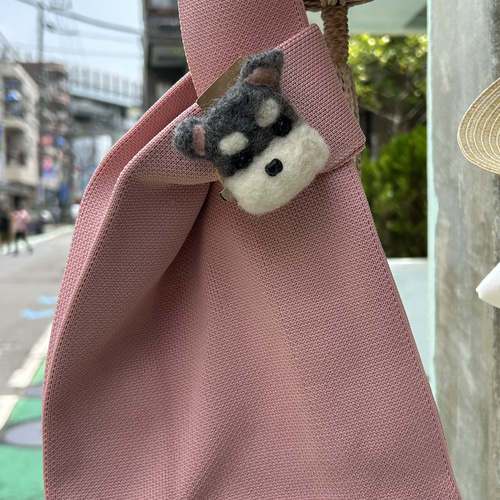ふわもこブローチ 色々なわんこたち 羊毛フェルト petit balon 通販