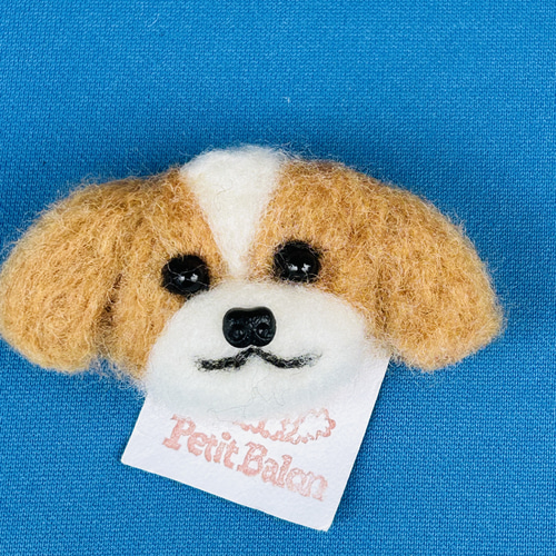 ふわもこブローチ 色々なわんこたち 羊毛フェルト petit balon 通販