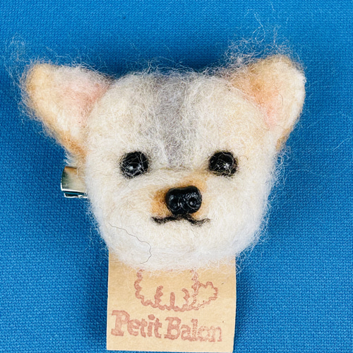 ふわもこブローチ 色々なわんこたち 羊毛フェルト petit balon 通販
