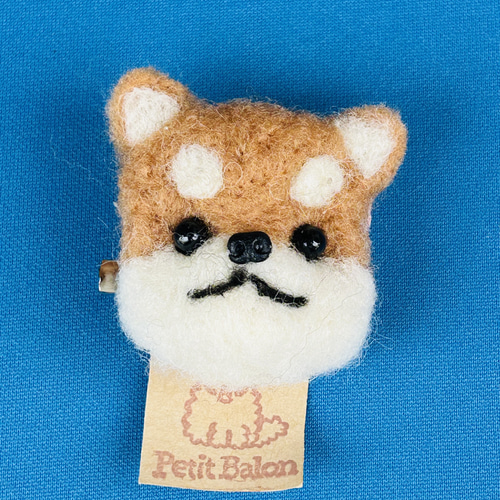 ふわもこブローチ 色々なわんこたち 羊毛フェルト petit balon 通販