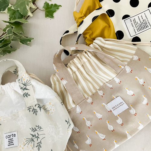 洗える！保冷お弁当袋(アヒルちゃん)◇ランチバッグ 保冷バッグ 弁当箱