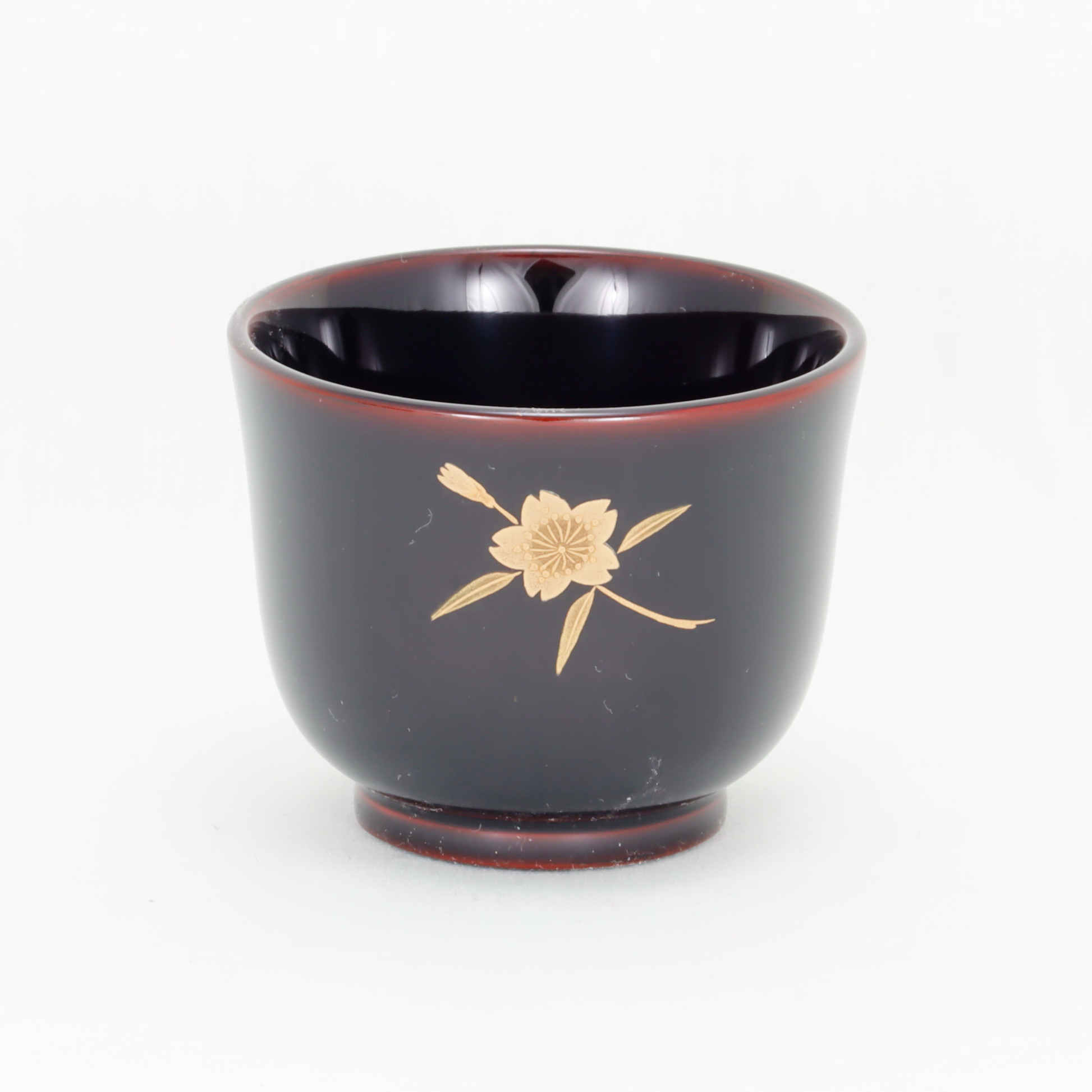 伝統工芸　輪島塗　ぐい呑み「桜蒔絵」　【230-5】 24,640円