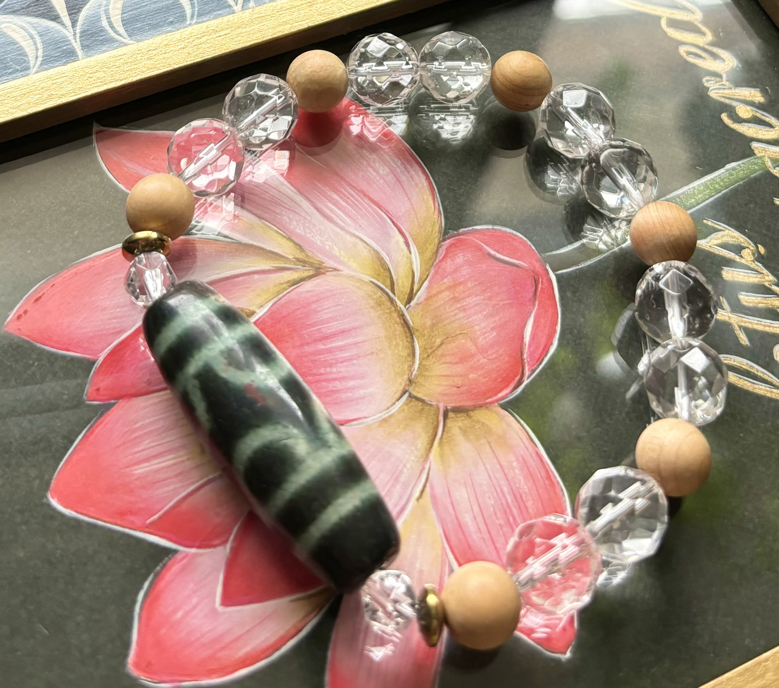 開光 六弁蓮花天珠 ブレスレット dzi ＊ ΚΑйON ＊ 通販 17958624
