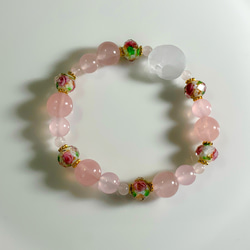 獨一無二的貓咪手鍊「水之安雅」煙燻透明 第2張的照片