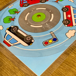 《送料込み》絵合わせ『くるんくるんパズル』〜丸または四角型〜4種類セット 4枚目の画像