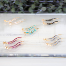 ハンドメイド・天然石アクセサリーオーダー受け付けページ.*・゜　.゜・*. 紗月工房ハンドメイド天然石アクセサリーよくばり5点(ピアス3点