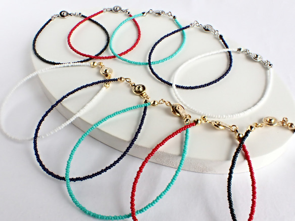 シンプル ビーズブレスレット ブレスレット ジャクヤク 通販 17958955