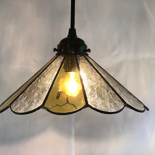 アメリカ クリアガラス ペンダントライト 2個セット ペンダントライト