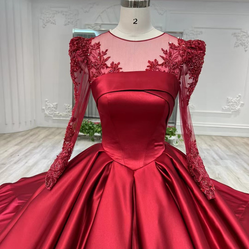 高評価続出！シアーな美しさ ワインレッド/ボルドー色 光沢サテン