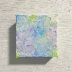 kotomi　2点まとめ アクリル画　原画 原画「temperature2」10cm角の小さな立体キャンバス 絵画