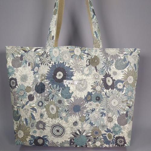 トートバッグ大(LIBERTY＊スモールスザンナ グレー) トートバッグ  