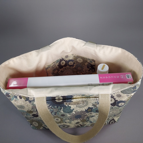 トートバッグ大(LIBERTY＊スモールスザンナ グレー) トートバッグ  