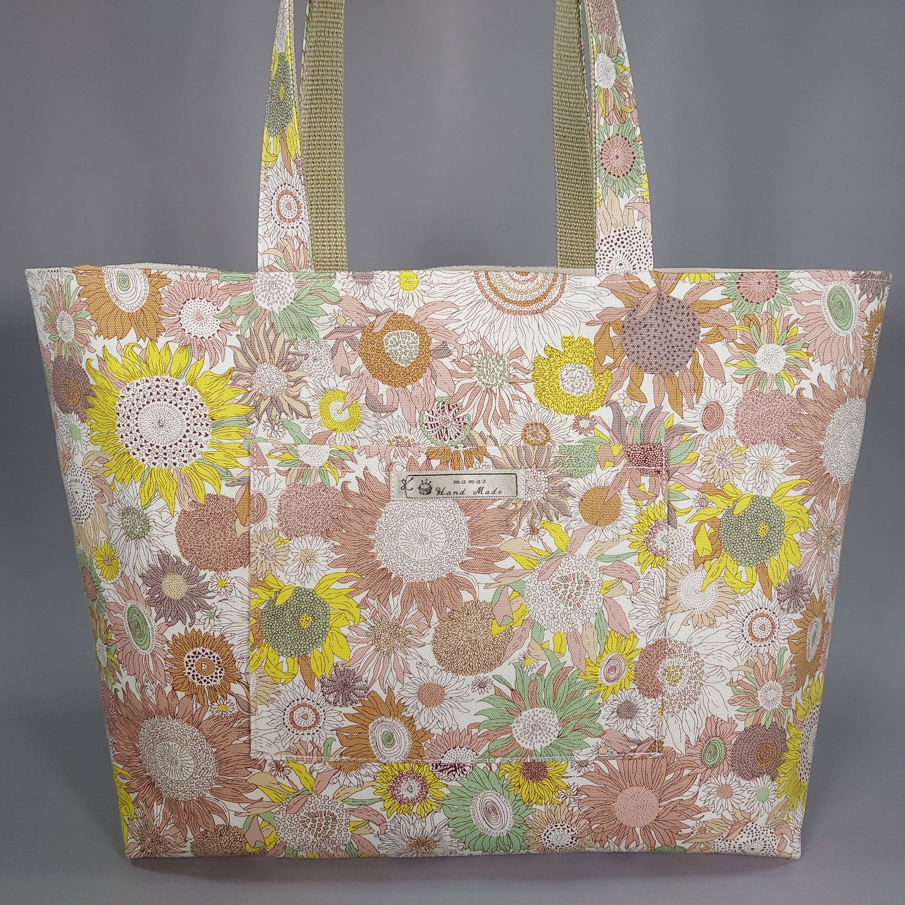 トートバッグ大(LIBERTY＊スモールスザンナ オレンジ) トート