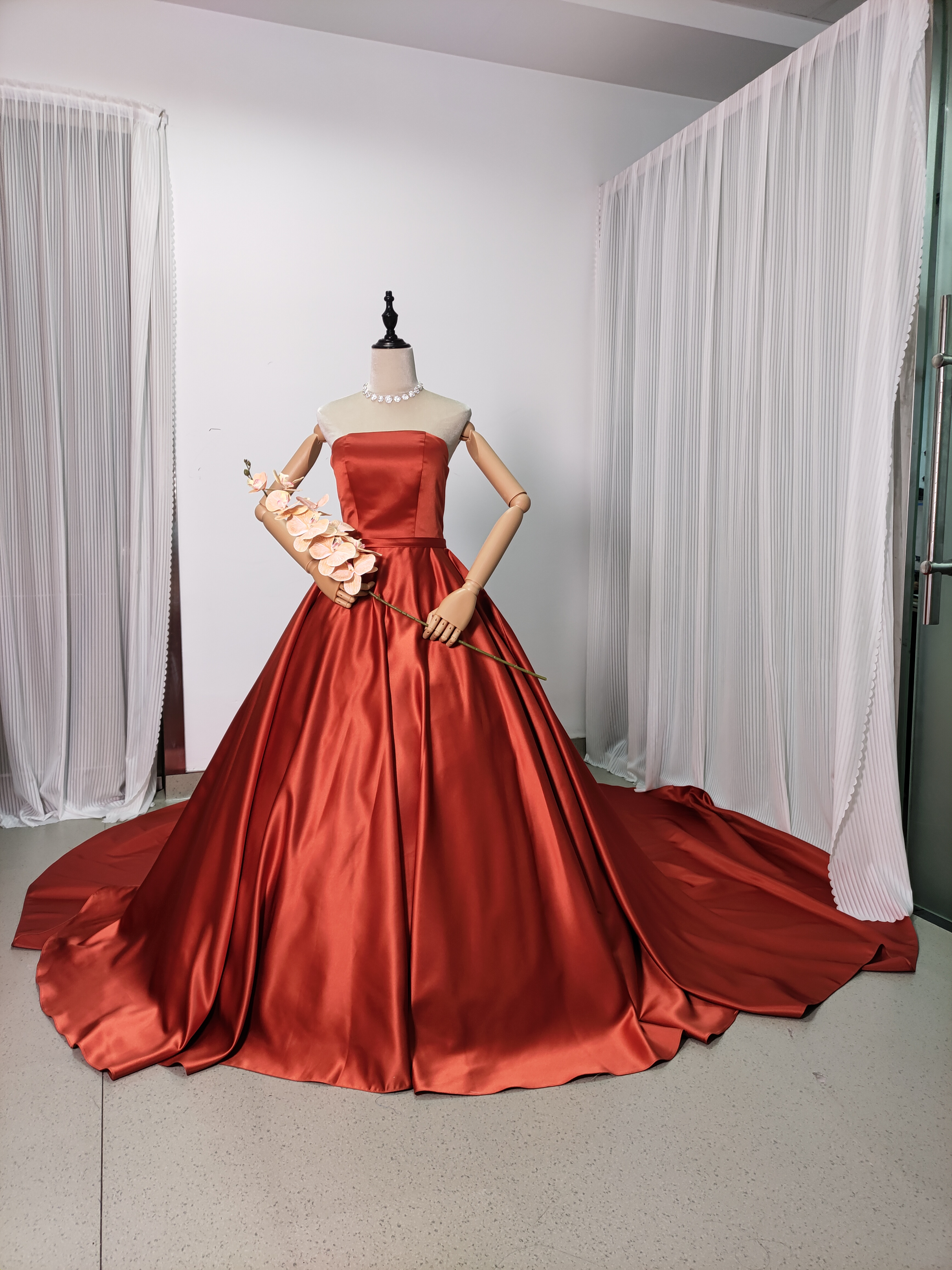 ドレスプロダクション　テラコッタパフスリーブドレス 新作テラコッタドレスが入荷いたしました(^^♪ | ウェディング