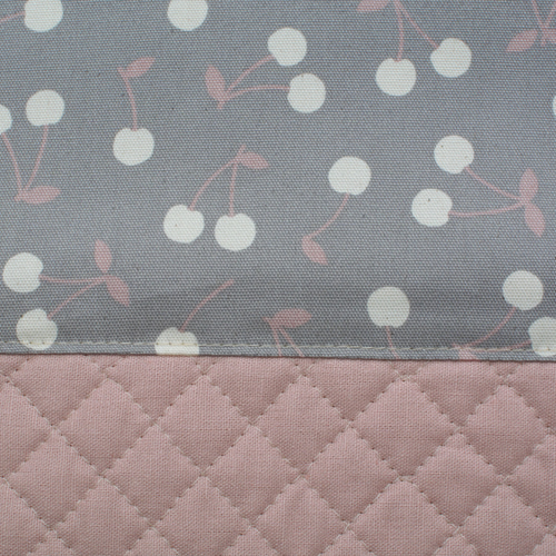 【送料無料】入園入学3点セット（さくらんぼグレー） e31dbde1a1524742bf0b9faafcf1a3