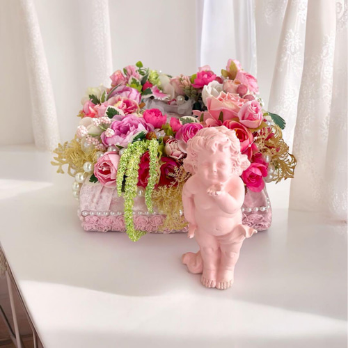 光触媒 天使とデート フラワーアレンジ エンジェル オブジェ