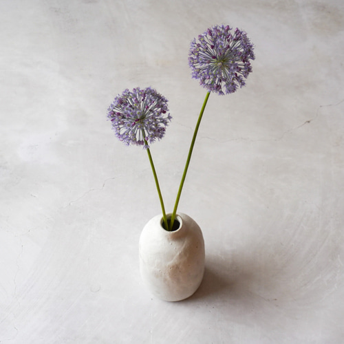 北欧ヴィンテージ】Siri Seger フラワーベース 二股 白マット 花瓶