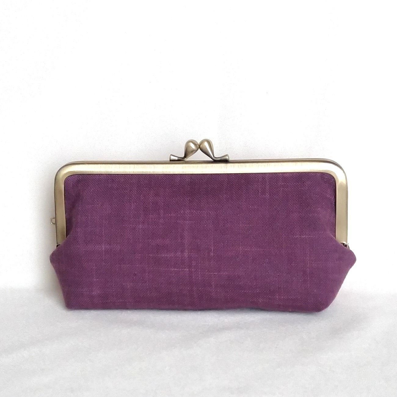 京染・手捺染♪メガネケース♪小さいがま口財布♪がまポーチ,ハズキルーペ・拡大鏡入れ,小物入れ,Kyoto dyeing