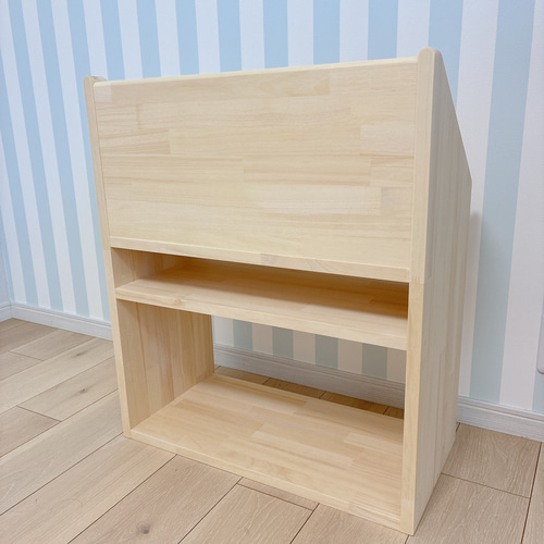 子供用絵本棚 w60d30h70 本棚 マガジンラック 木製 ナチュラル キッズ