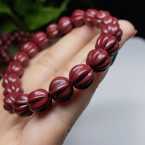 朱砂 辰砂 シナバー ブレスレット 天然石 【高純度】 1 ブレスレット