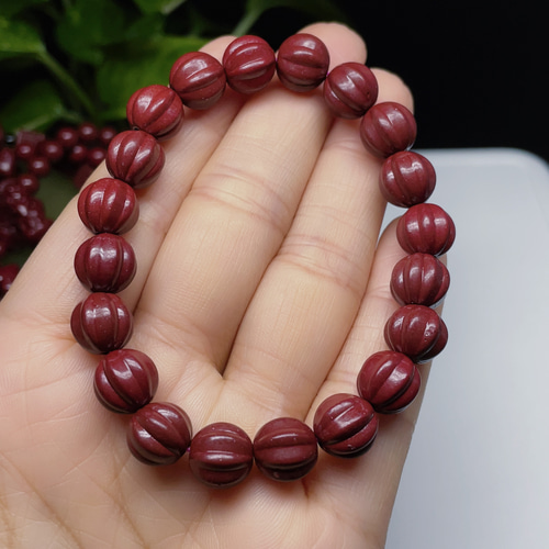 朱砂 辰砂 シナバー ブレスレット 天然石 【高純度】 1 ブレスレット