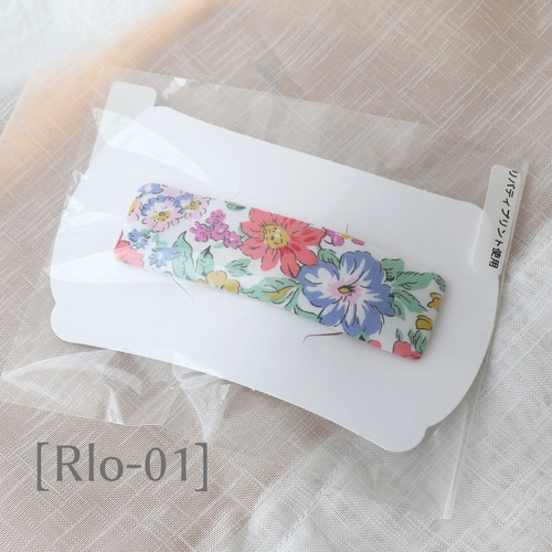 リバティプリント使用パッチンピン/長方形8cmサイズ/1個 ヘアピン