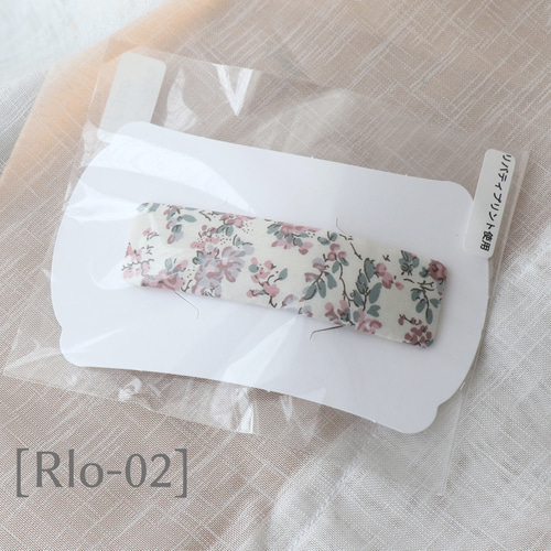 リバティプリント使用パッチンピン/長方形8cmサイズ/1個 ヘアピン
