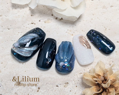 夏 ネイル セルフ オーダー チップ 青 Summer nail マーメイド 夏 ネイル セルフ オーダー チップ 青 Summer nail マーメイド