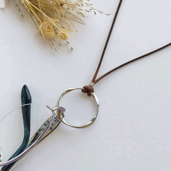 サンストーン⌘マクラメ＆ヘンプ紐　ネックレス サンストーン⌘マクラメ＆ヘンプ紐 ネックレス サンストーン