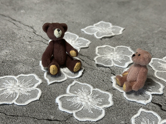 10枚入 ◆ チュールモチーフレース ◆ 4弁花柄 ◆ 日本製 ◆ M-lace-No,184 5枚目の画像