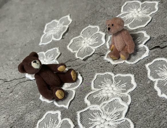 10枚入 ◆ チュールモチーフレース ◆ 4弁花柄 ◆ 日本製 ◆ M-lace-No,184 7枚目の画像