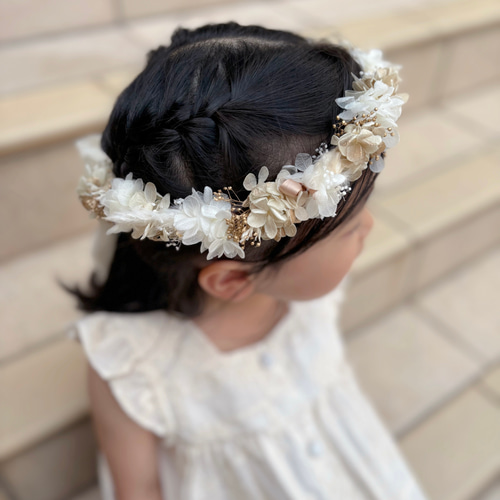花かんむり ドール用、ベビー、キッズ、大人どのサイズでもご注文OK 花