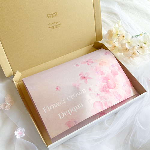 送料無料】ベビー キッズ 花冠 ~beige whitegold~ 花かんむり 結婚式