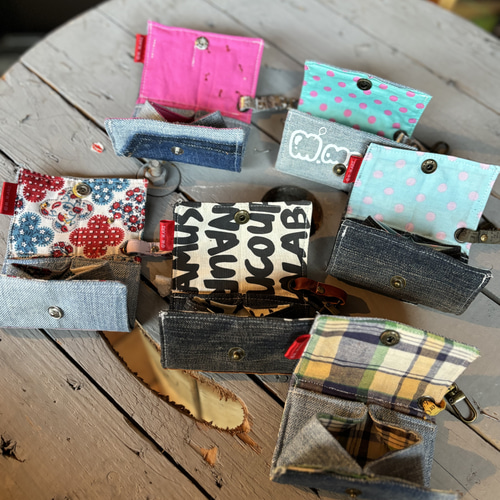 デニムミニミニ財布 ハンドメイド その他ミニ財布・コンパクト財布 M