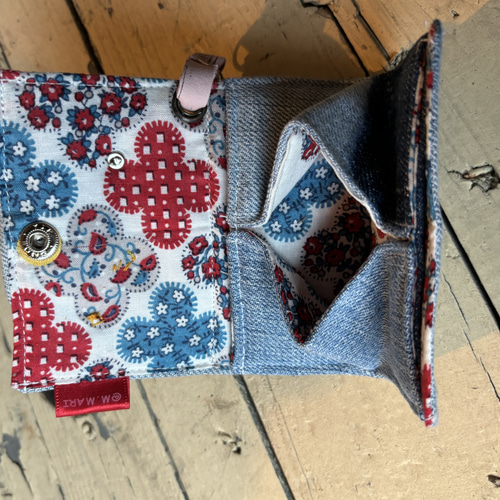 デニムミニミニ財布 ハンドメイド その他ミニ財布・コンパクト